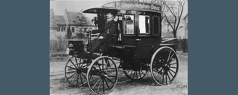 Siegen und Netphen-Deuz waren schon 1895 durch den weltweit ersten Motor-Omnibus miteinander verbunden (FOTO: SIEGENER ZEITUNG).