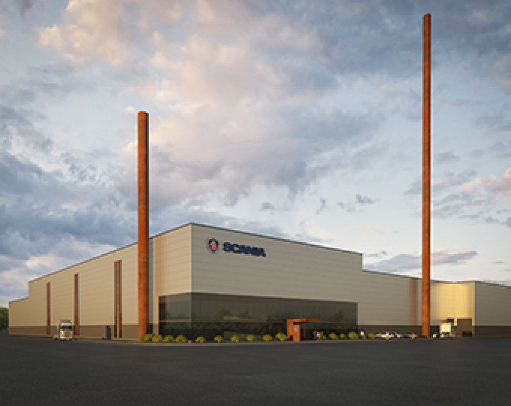So wird die neue schwedische Gießerei in Södertalje aussehen. Küttner Savelli liefert dafür eine Formanlage. - © Fotomontage: Scania