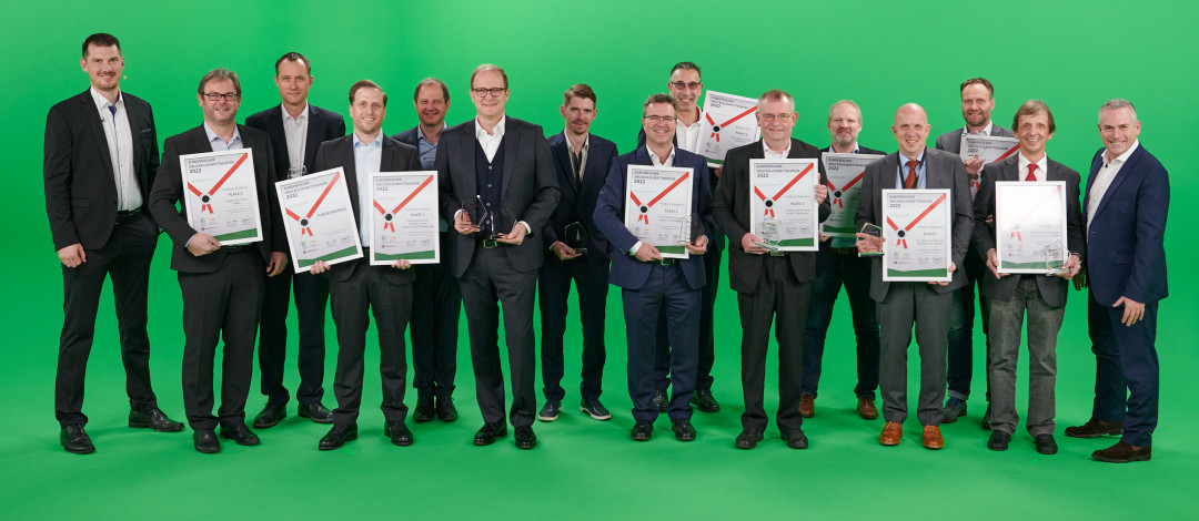 Die Gewinner des des Europäischen Druckgusswettbewerbs. - © hl-studios GmbH/NürnbergMesse GmbH