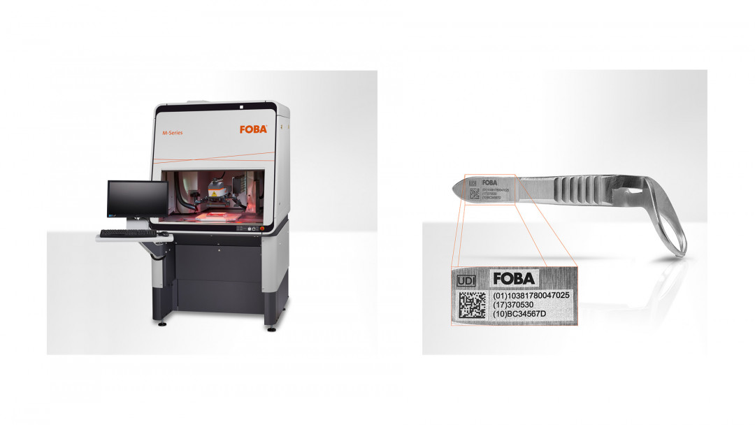 Der FOBA M2000 Markierarbeitsplatz ist in die Laserschutzklasse 1 eingestuft und kann optional mit der Markierfunktion Mosaic geliefert werden. - © FOBA