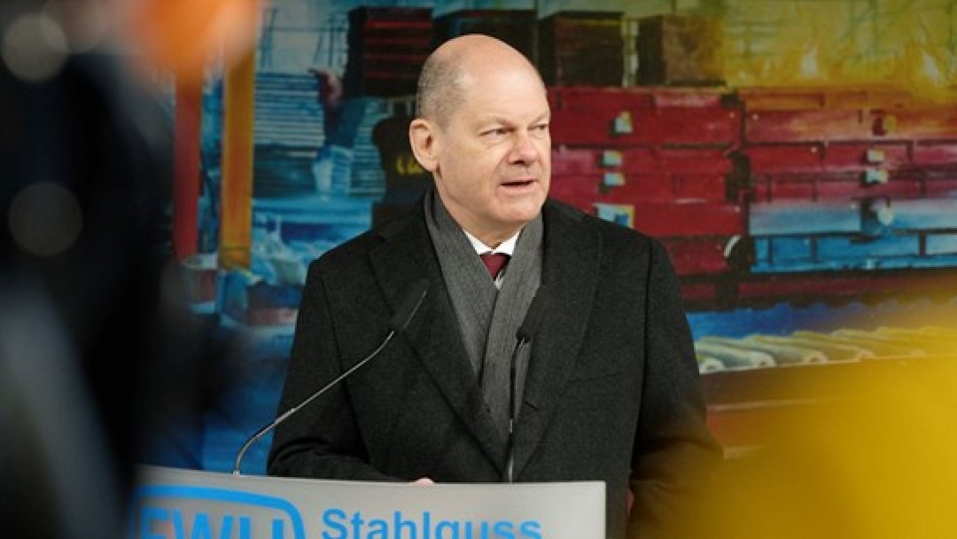 Olaf Scholz besucht _ Wilhelms Hütte