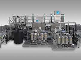 In dieser BvL-Reinigungsanlage werden unterschiedliche Pumpengehäuse und deren Anbaukomponenten in einem System bei hoher Taktzeit gereinigt und getrocknet.