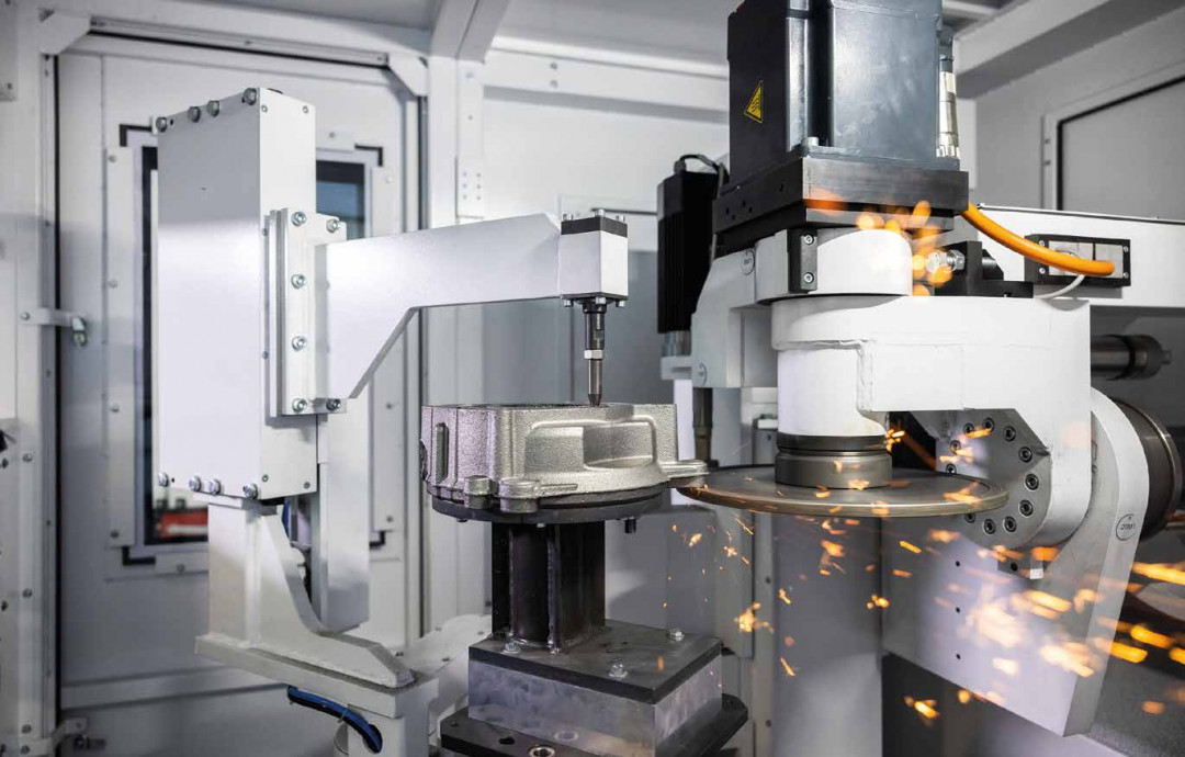 Automatisierung beim Gussputzen ist auch für kleine Losgrößen wirtschaftlich. - © REICHMANN Automatisierung beim Gussputzen ist auch für kleine Losgrößen wirtschaftlich. - © REICHMANN
