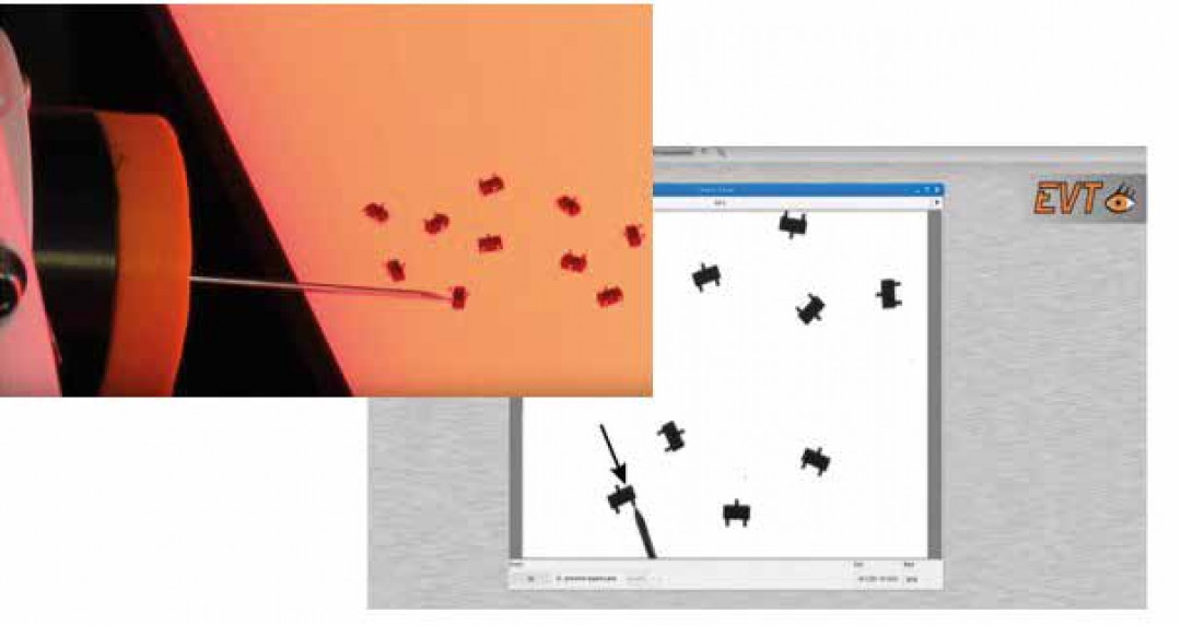Mit wenigen Mausklicks erlernen Roboter das visuelle Greifen. - © EVT Mit wenigen Mausklicks erlernen Roboter das visuelle Greifen. - © EVT