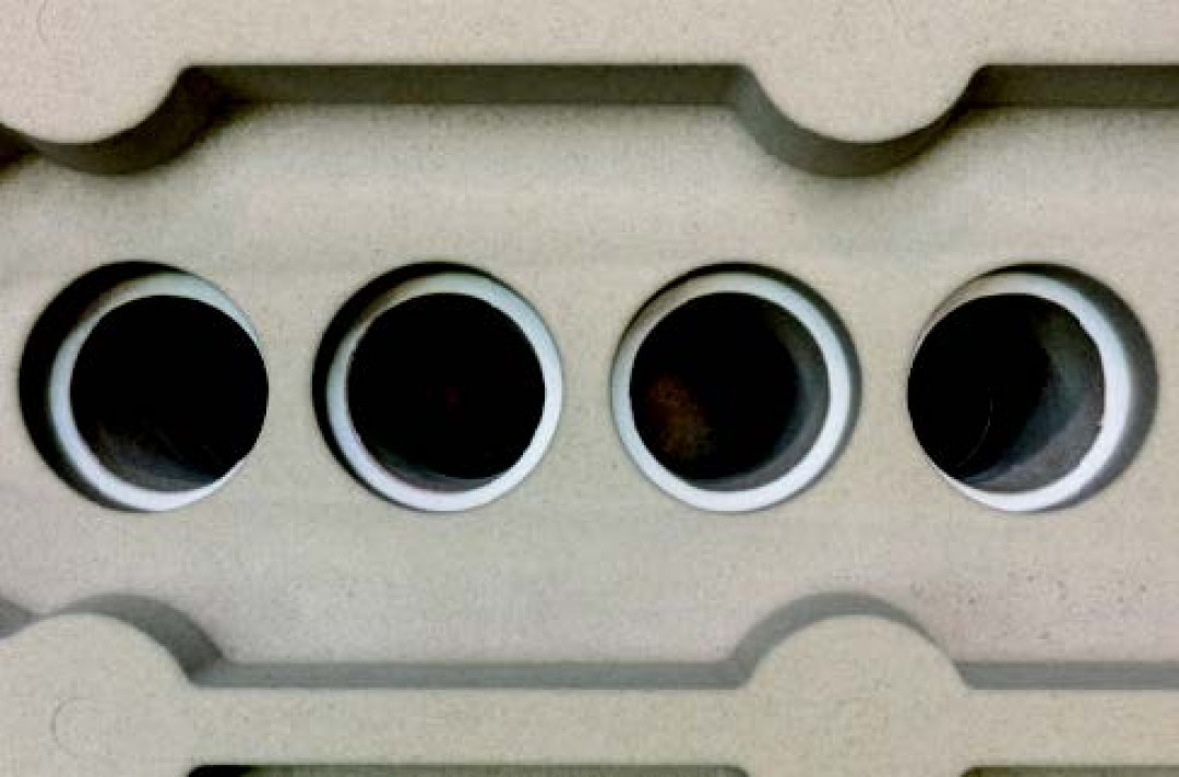 Komplizierte Formen von Kanälen und Hinterschneidgeometrien sind mit dem neuen Verfahren einfacher herzustellen. - © RHEINMETALL Komplizierte Formen von Kanälen und Hinterschneidgeometrien sind mit dem neuen Verfahren einfacher herzustellen. - © RHEINMETALL
