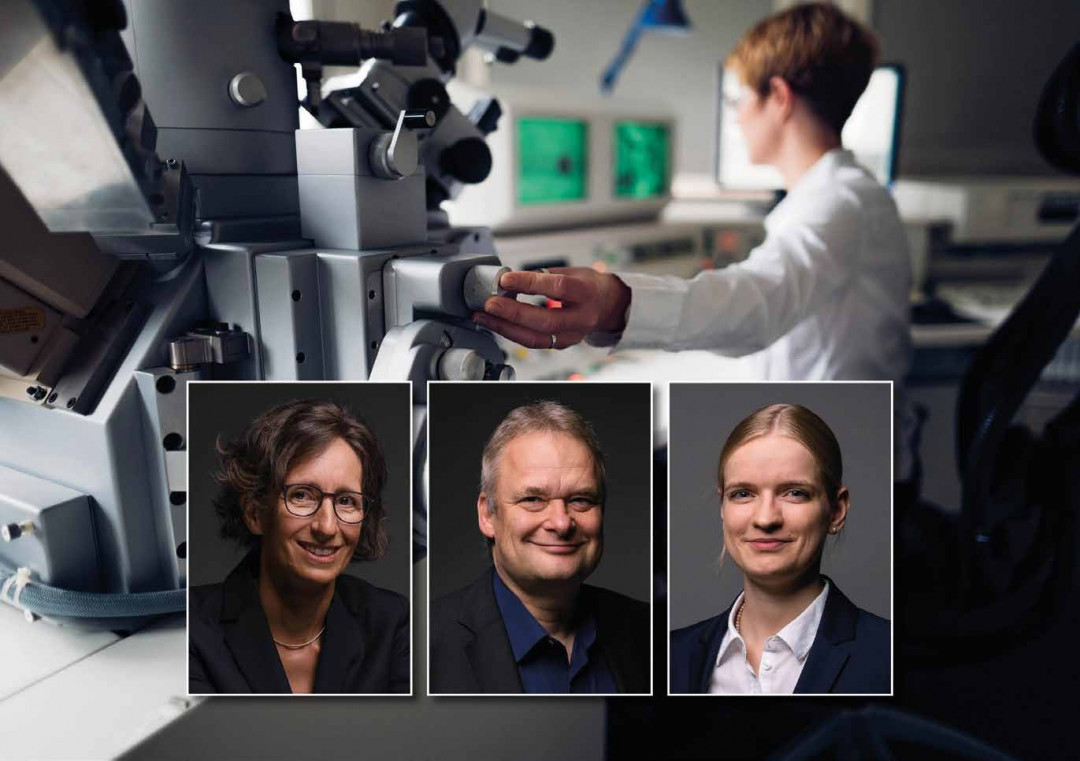 Akteure des neuen Projekts (von links): Prof. Babette Tonn (Institut für Metallurgie), Prof. Harald Schmidt (Institut für Metallurgie), Juniorprofessorin Nina Merkert (Simulationswissenschaftliches Zentrum Clausthal-Göttingen). - © TU CLAUSTHAL Akteure des neuen Projekts (von links): Prof. Babette Tonn (Institut für Metallurgie), Prof. Harald Schmidt (Institut für Metallurgie), Juniorprofessorin Nina Merkert (Simulationswissenschaftliches Zentrum Clausthal-Göttingen). - © TU CLAUSTHAL