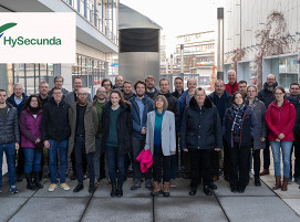 Group photo from the HySecunda kick-off meeting of the entire consortium