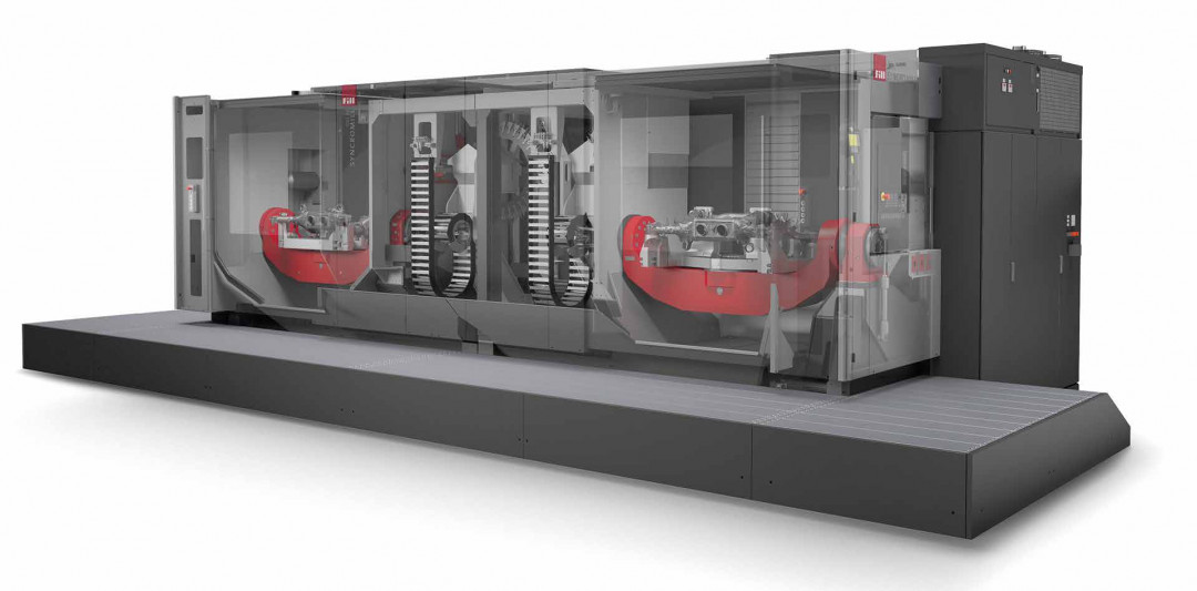 Syncromill D – wirtschaftliche und flexible Bearbeitungen für große Werkstücke auf engstem Raum. - © FILL Syncromill D – wirtschaftliche und flexible Bearbeitungen für große Werkstücke auf engstem Raum. - © FILL