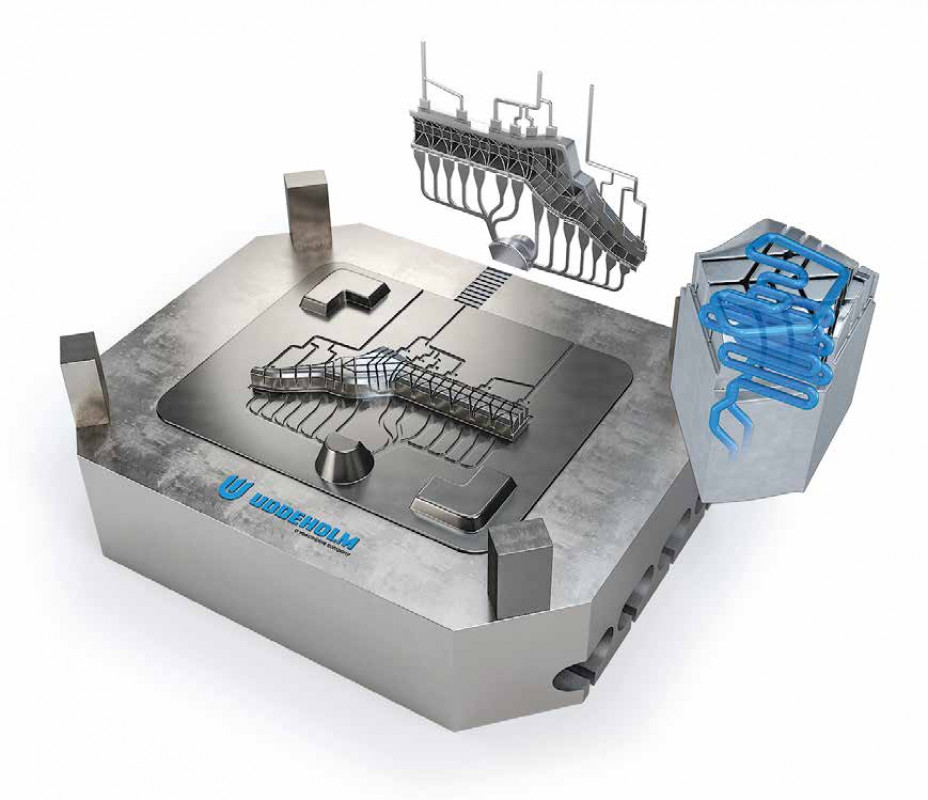 Im Gegensatz zu herkömmlich verwendeten Pulvern im Laser-Pulverbett-Schmelzverfahren bietet Uddeholm Dievar außergewöhnliche mechanische Eigenschaften. - © UDDEHOLM Im Gegensatz zu herkömmlich verwendeten Pulvern im Laser-Pulverbett-Schmelzverfahren bietet Uddeholm Dievar außergewöhnliche mechanische Eigenschaften. - © UDDEHOLM