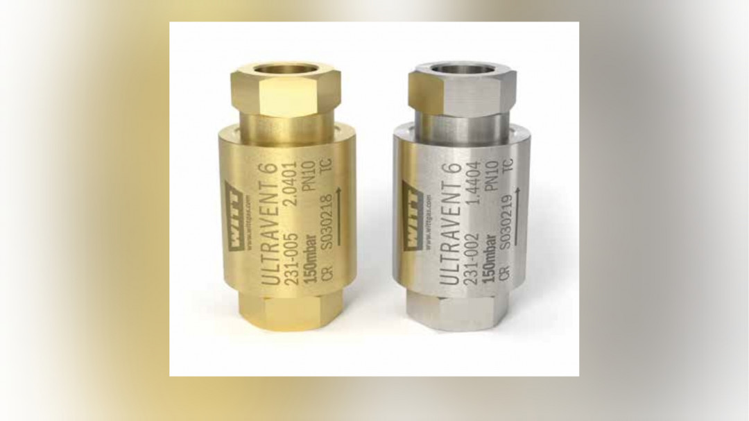 Ist in Messing oder Edelstahl erhältlich – das Sicherheitsventil Ultravent 6. Der nach Kundenwunsch werksseitig eingestellte Öffnungsdruck kann durch ein TÜV-Zertifikat belegt werden. - © WITT-GASETECHNIK Ist in Messing oder Edelstahl erhältlich – das Sicherheitsventil Ultravent 6. Der nach Kundenwunsch werksseitig eingestellte Öffnungsdruck kann durch ein TÜV-Zertifikat belegt werden. - © WITT-GASETECHNIK