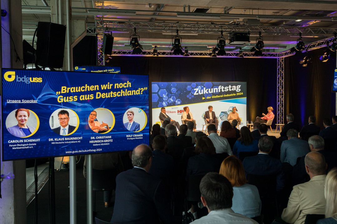 Am 19. Juni stellte der BDG auf seinem Zukunftstag Stakeholdern und Branche die natürlich rhetorische Frage nach der Zukunft: Brauchen wir noch Guss aus Deutschland? Und warum sind die Dinge gerade so schwierig für die Branche? - © Christian Thieme Am 19. Juni stellte der BDG auf seinem Zukunftstag Stakeholdern und Branche die natürlich rhetorische Frage nach der Zukunft: Brauchen wir noch Guss aus Deutschland? Und warum sind die Dinge gerade so schwierig für die Branche? - © Christian Thieme